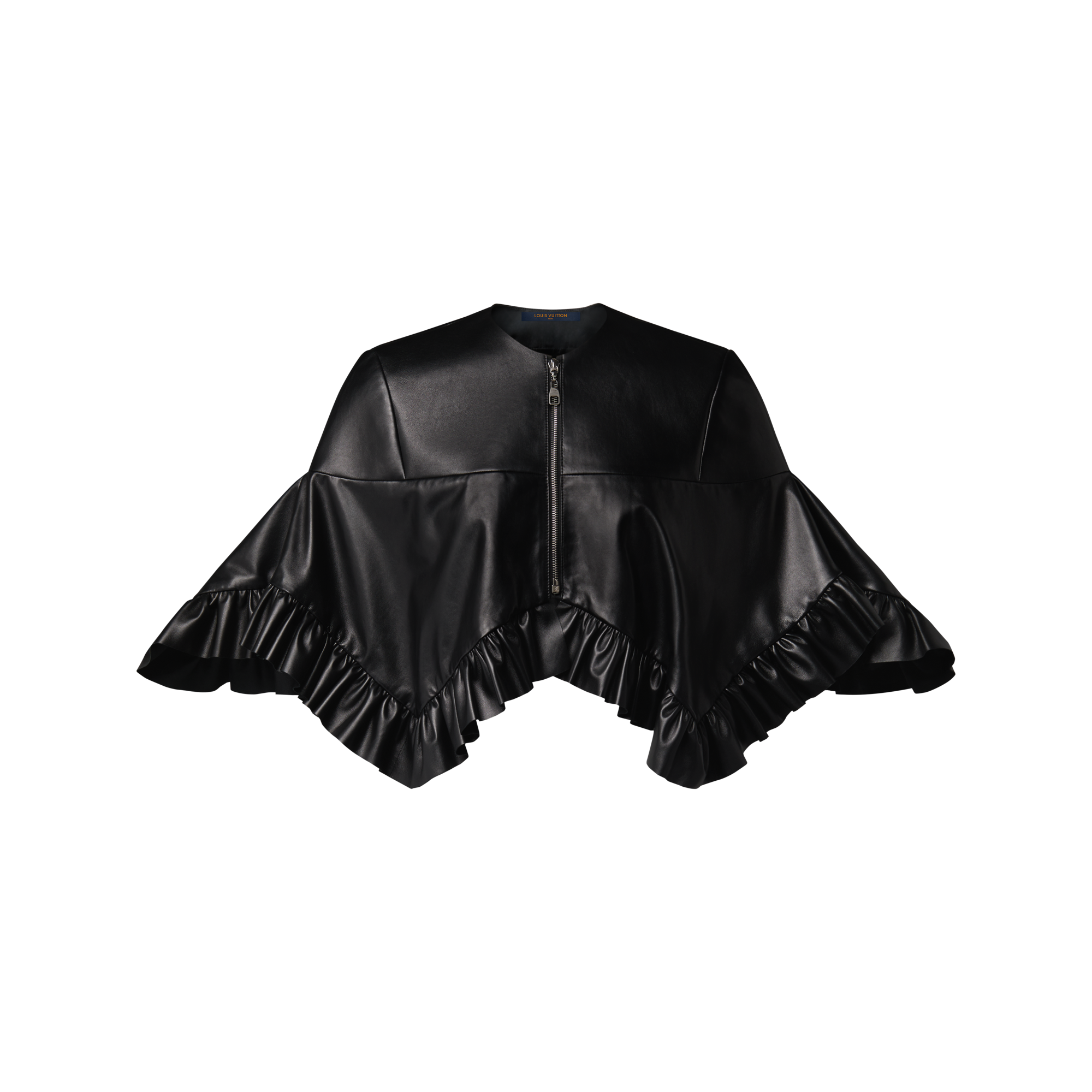 Ruffle Hem Leather Cape - Women - Ready-to-Wear | LOUIS VUITTON ®